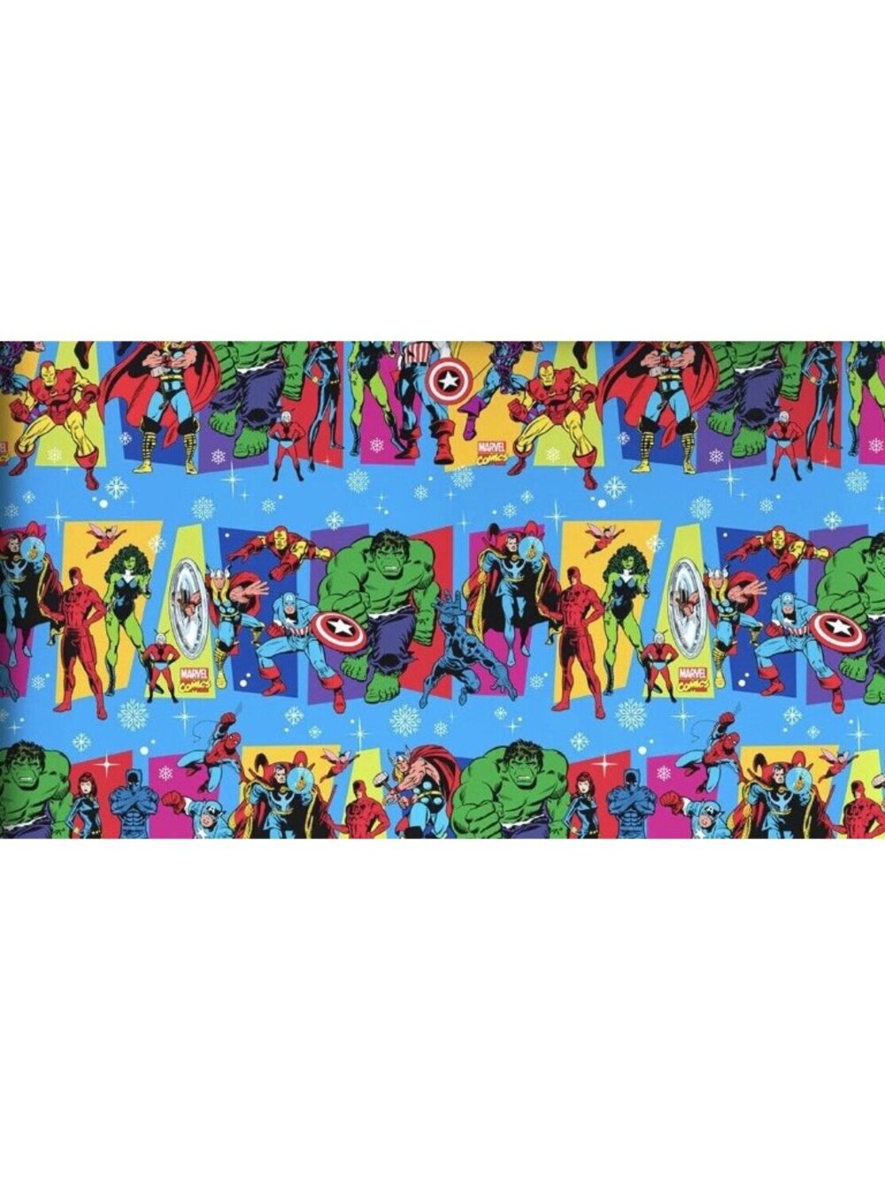 Hallmark Christmas Wrapping Paper Marvel Comics Avengers 70 sq ft Jumbo Roll